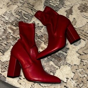 Red boots size 7